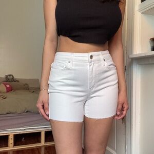 Jessica Simpson High Waist White Denim Shorts